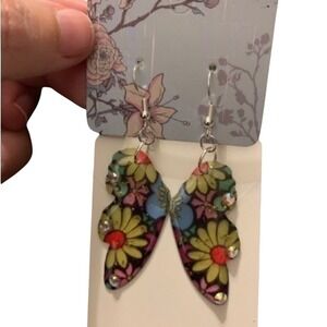Floral Butterfly Earrings